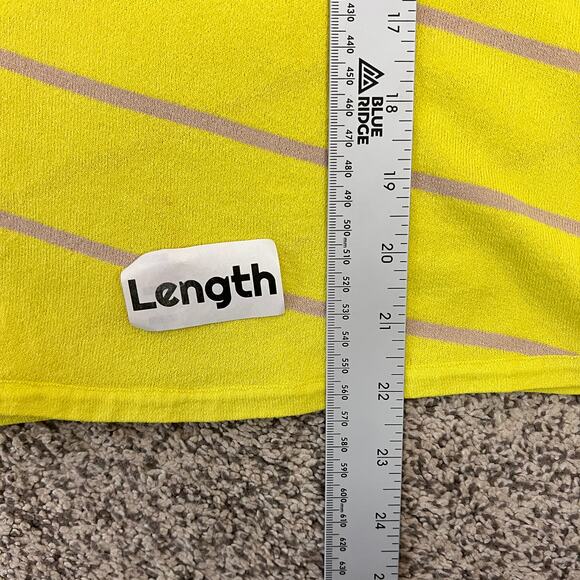 JAMIE SADOCK Women's M‎ Yellow Tan Striped Nylon Blend Performance Zip Golf Top - Picture 7 of 8